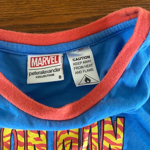 Marvel Boys Pajamas - Size 8 - Iron Man - Picture 3 of 3